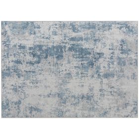 Area Rug 8x10, Machine Washable Rug, Non-Slip Modern Abstract Floor Carpet for Living Room, Bedroom, Dining Room, Blue