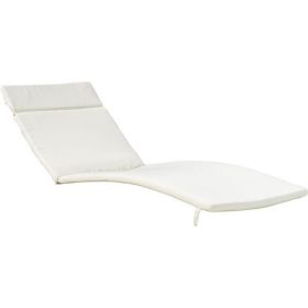 Two Salem Outdoor Lounge Chair Cushions, Lounge Chair Not Included. (Option: Beige)